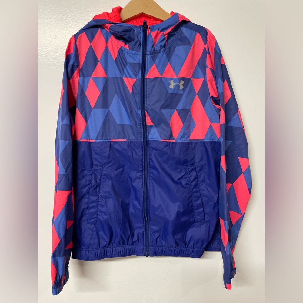 Under Armour Youth Medium Red and Blue Athletic Jacket